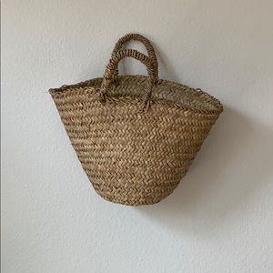Vintage mini straw bag